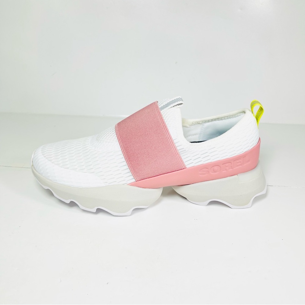 Sorel Kinetic Impact Strap Women’s Slip On Sneakers Size 9 White/Moonstone